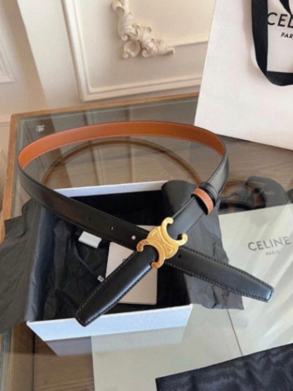 Celine Reversible Belt 95cm – with Original Box